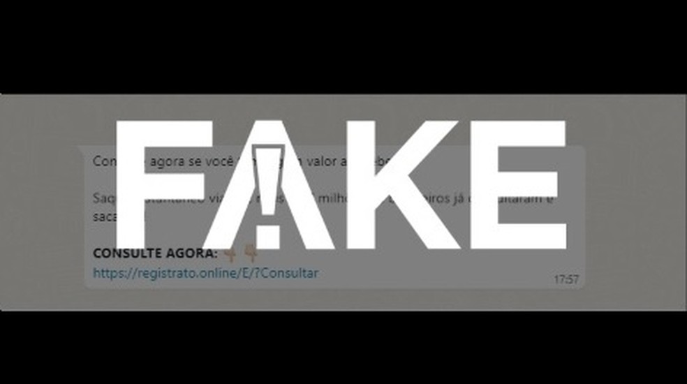 É #FAKE mensagem que oferece link para verificar saldo devido por bancos e instituições financeiras